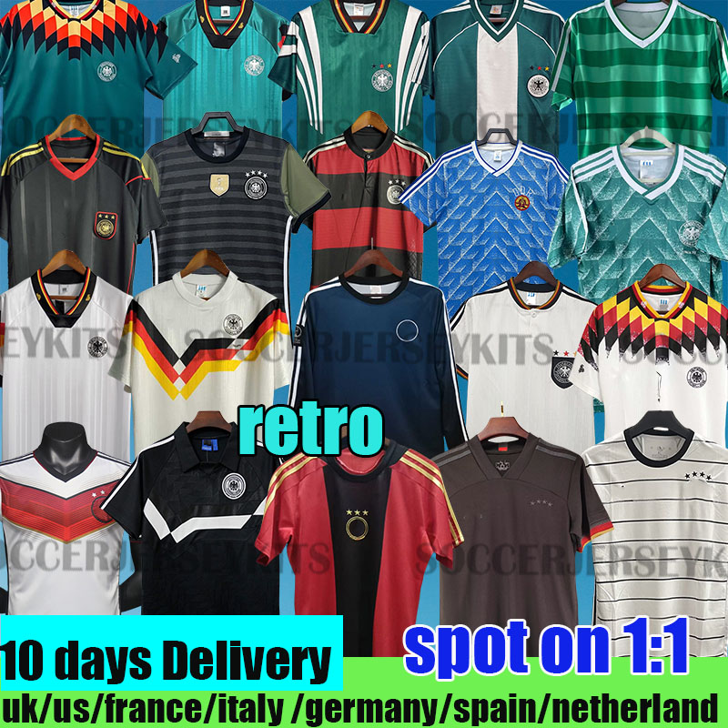 germany jersey retro soccer jersey football shirts men retro deutschland trikot 1990 1992 1994 1996 Deutschland Trikot Jahrgang Langarmtrikot DFB EM retrotrikot