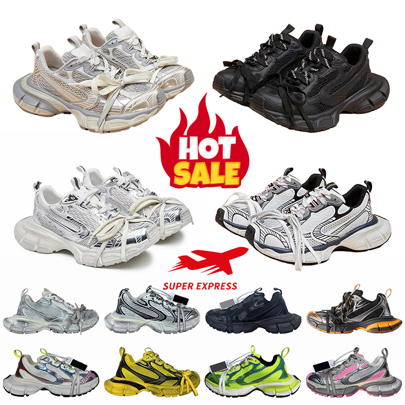 3XL Designer Sneaker Casual Shoes Mens Paris Phantom sneakers Mens Women Retro Daddy Shoe Black White mesh comfortable nylon Sneaker Breathable Dad Trainer shoes