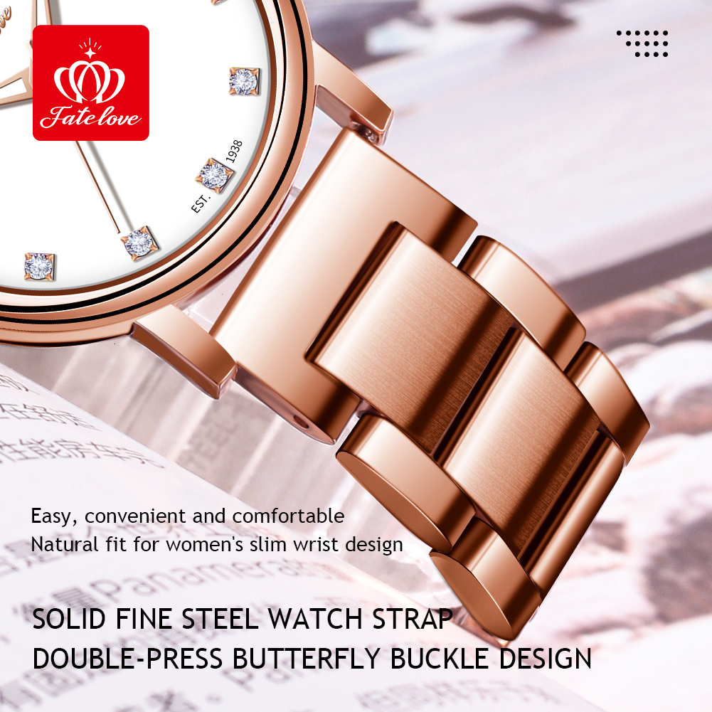 Designer Luxury Watch Brand Watch Simple Moissanite Inlaid Quartz Watch Waterproof Women's Watch Elegant Fashion High Quality Festival Gift