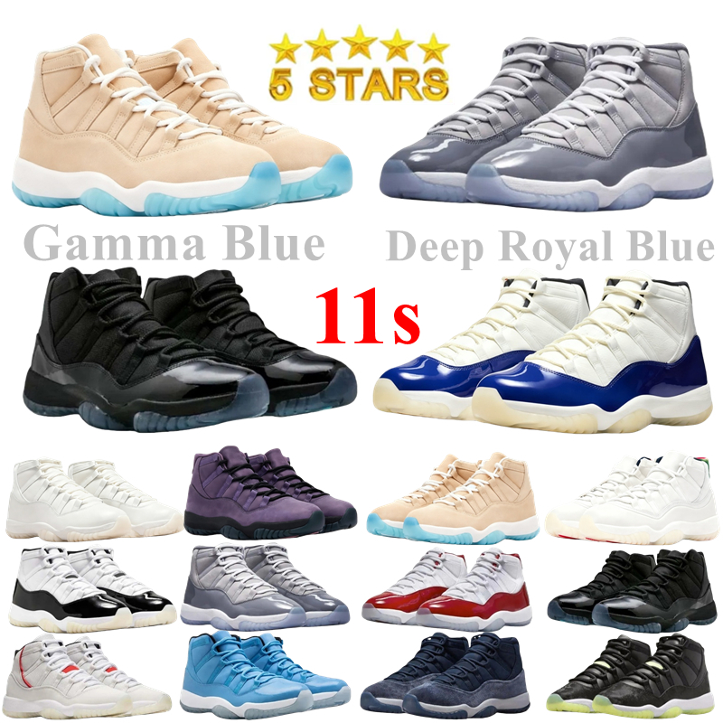 Designer sneakers 11 Gamma Blue basketball shoes men women Deep Royal Blue Cap And Gown White Black Cool Grey womens mens trainers EUR 36-47
