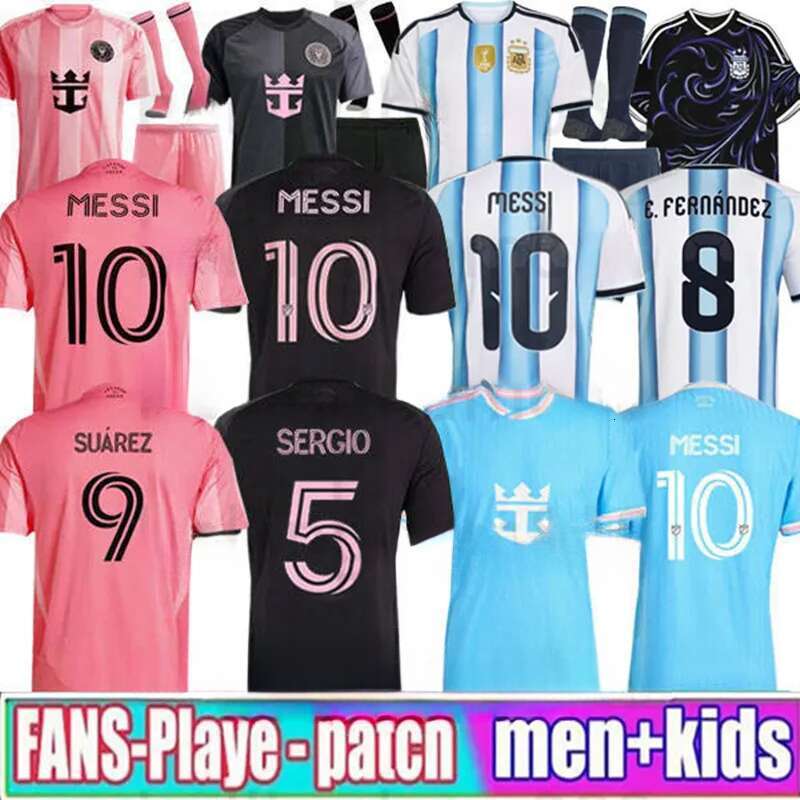 25 26 ArgentinaS soccer Jerseys MESSIS GARNACHO DE PAUL National Team MARTINEZ KUN AGUERO Maradona Football Shirts 2025 2026 Miamis Martinez FC Women men kids