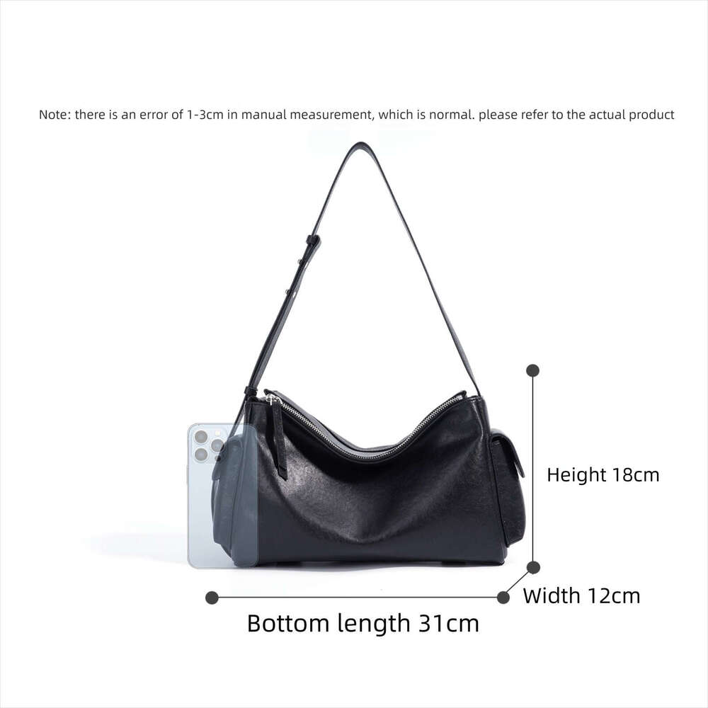 Luxury Bag Designer Bags Totes Hobo Autumn Niche Baguette Cowhide Light Underarm High End Feel Single Shoulder Crossbody Bag