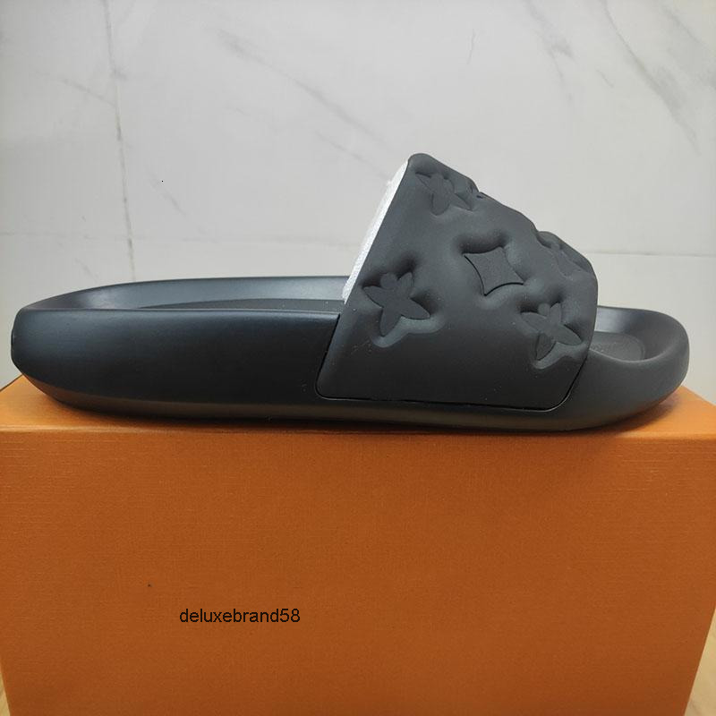 men ladies slide waterfront mule top quality summer slipper designer s 35 46 louis vuittonshoe louievuitton vuitton louisvuittonshoe lv lvt XOD1