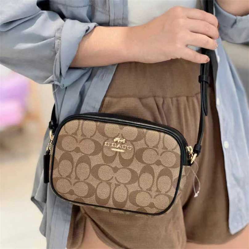 designer bag totebag luxury bag Classic Coating Old Flower One Crossbody Mini Jamie Zipper Camera Small Square for