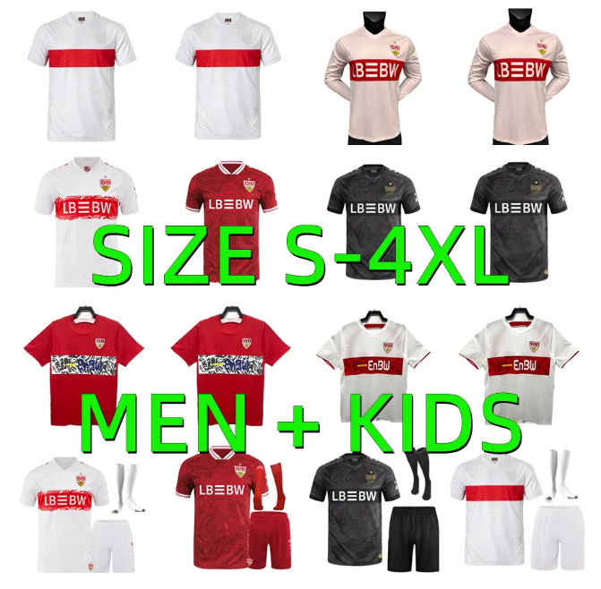 25 26 VFB Stuttgarts SOCCER JERSEYS 2025 2026 DEMIROVIC MILLOT WOLTEMADE UNDAV FUHRICH EL BILAL DIEHL LEWELING STILLER 2006 2007 Retro football shirts Men kids kits
