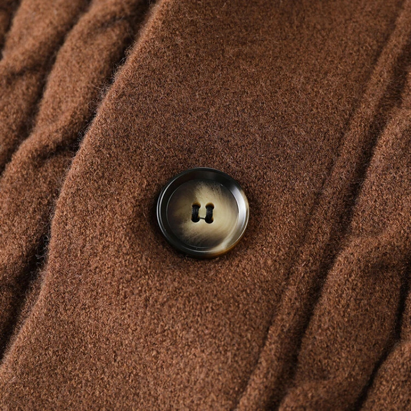 Highquality Vneck mens cardigan stretchable warm solid color sweater versatile knitwear for daily wear 251211 - view 6
