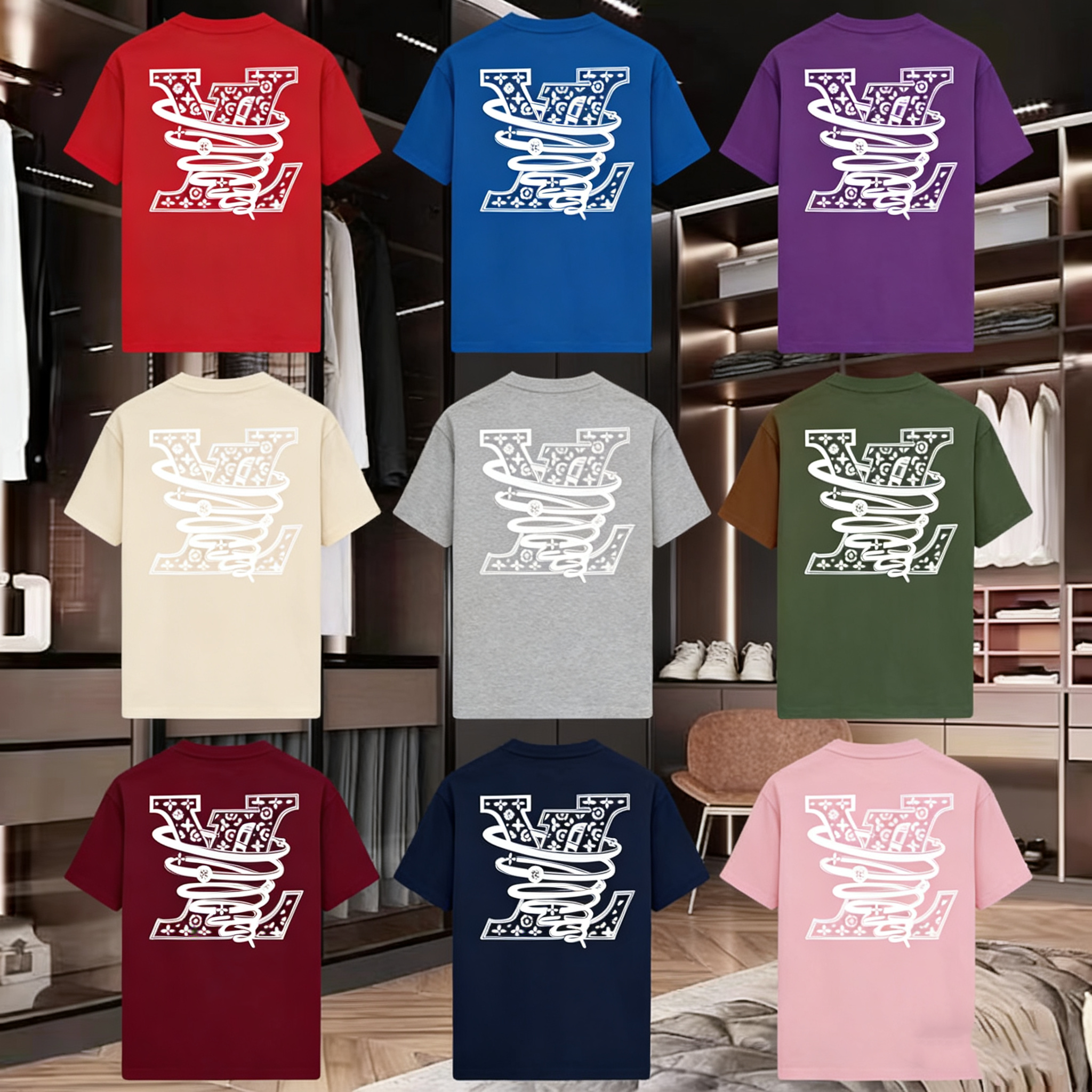 t shirt Designer T-shirt Hot Sale Unisex Paisley Pattern Letter Print T-Shirt Hip Hop Streetwear Casual Loose Oversized Short Sleeve Tee Retro Fashion Multicolor Top