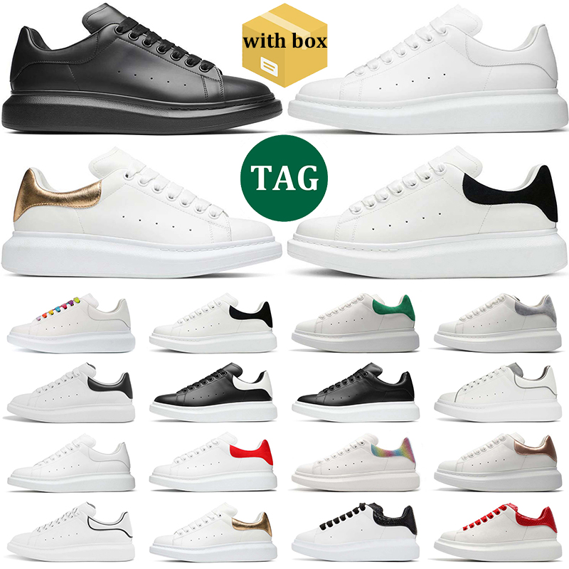 Free shipping Men women Designer Alexander casual shoes platform sneakers Triple Black White Dream Blue Lush Red Green Pink Suede trainers