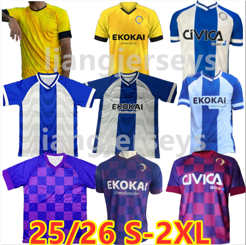 Hercules Alicante 25 26 Hercules SOLDE Soccer Jerseys 2025 ALVARITO J.JIMENEZ FRAN SOL SAMU VAZQUEZ ARTIES NICO Home Away for uniform men's and children's set football