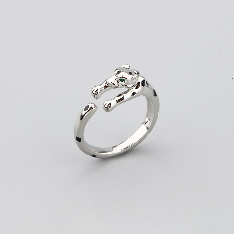 Style Leopard Spot Necklace Earrings Ring Set Women's Wedding Jewelry Female Collarbone Chain Rose Gold Jewelry