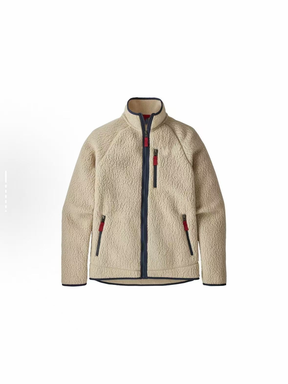 Men's Wool Unisex American Style Bata Fleece Jacket Stand Collar Lamb Velvet Polyester Fiber Outdoor Sport Hiking Thickened Autumn Winte...