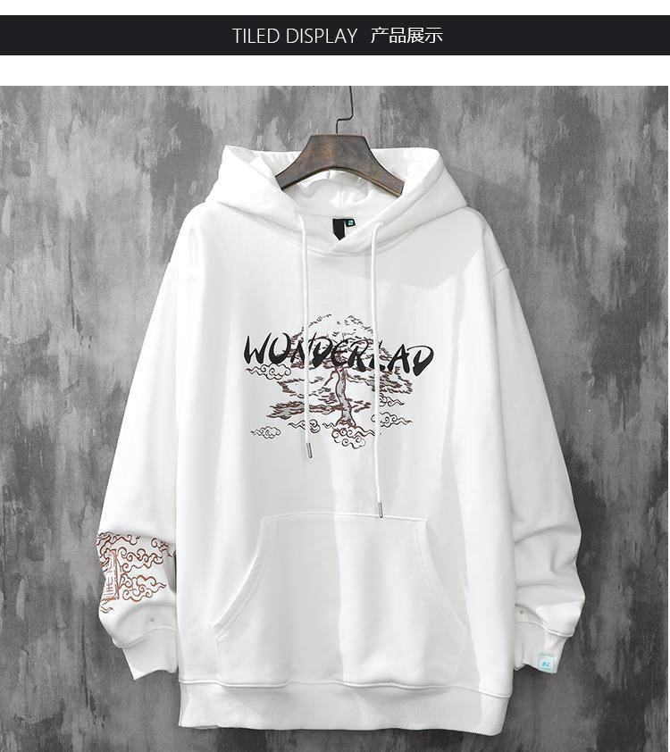 Chinese Style Couple Hoodies for Men and Women - Instagram-worthy, Trendy National Fashion, Loose Fit, Ancient Style, Campus-inspired, Popular This Ye