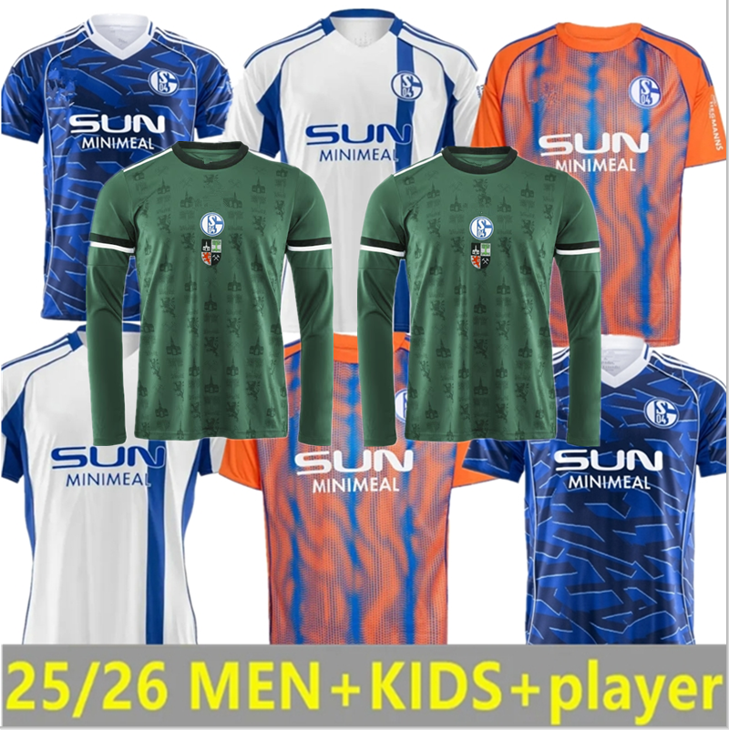 NEW 25 26 Schalke 04 Mens Soccer Jerseys 2025 2026 YOUNES SYLLA HOJLUND KARAMAN HAMACHE REMMERT SANCHEZ BACHMANN Home Away 3rd Football