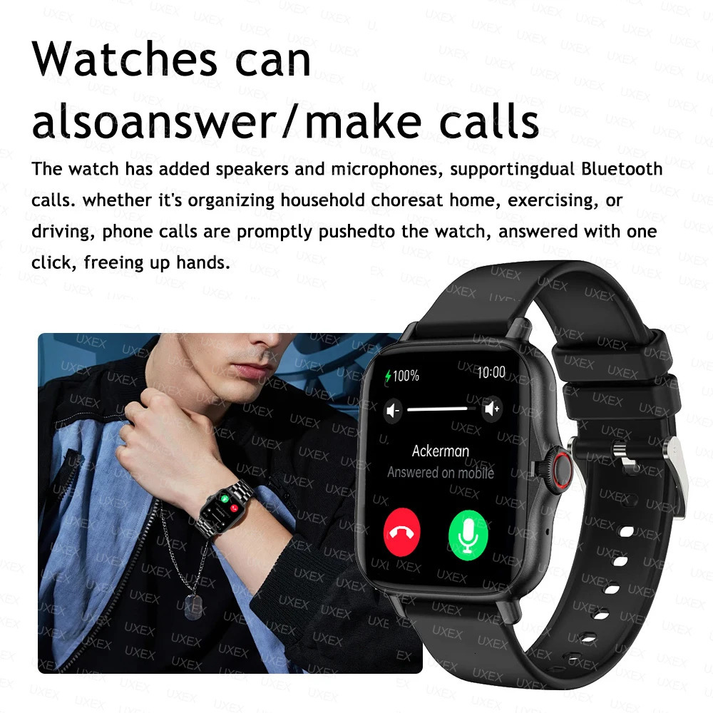 2025 Smart Watch Women And Man 144 Inch Screen Sports Fitness Watches Bluetooth Call Digital Wristwatch Android Smartwatch Men 251210