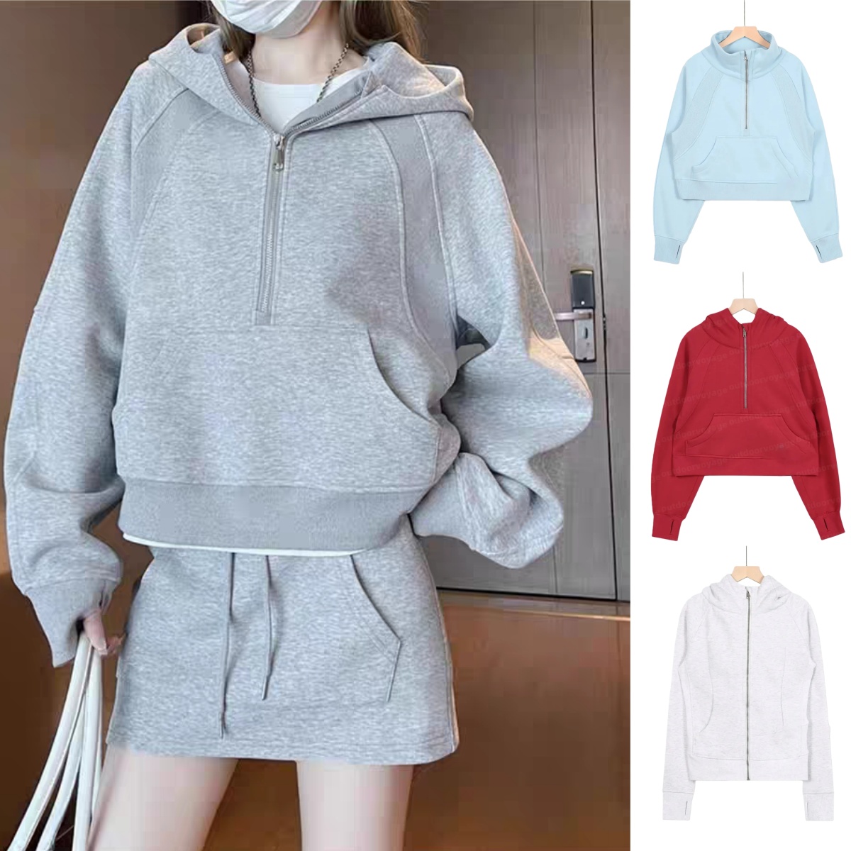 scuba women clothes set women's Autumn Hoodies & Sweatshirt Yoga Suit gym set yoga jacket Jacket Ladies Sport Zip Up Sweatshirt women clothes Sports Jacket