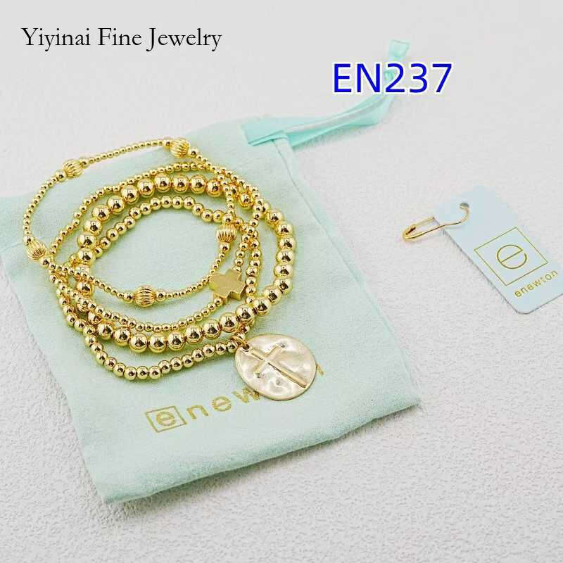 yiyinai Enewton 1:1 Naure Pearl Beaded Cross Bracelet Jewelry Bijoux de Luxe Birthday Christmas Gift EN237