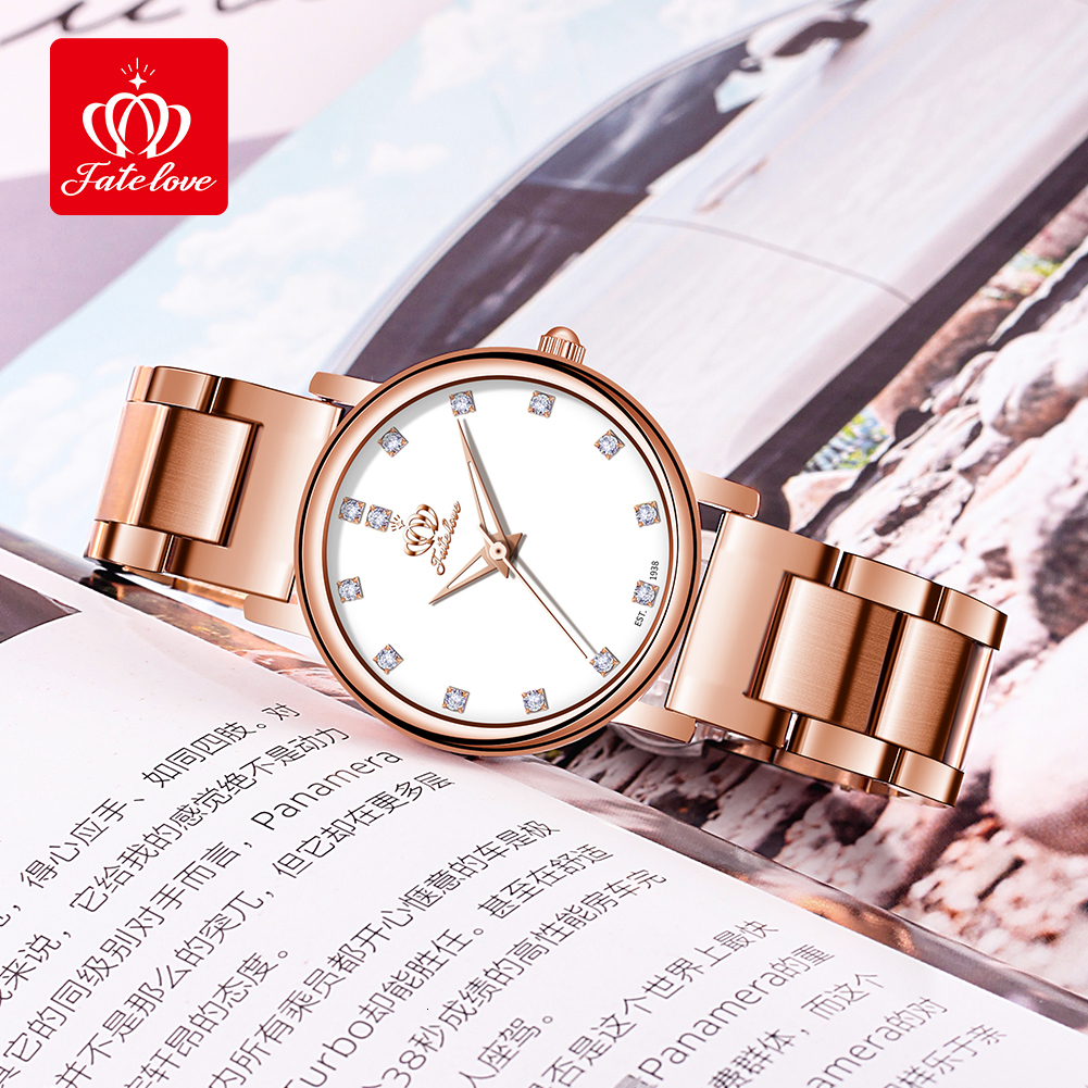 Designer Luxury Watch Brand Watch Simple Moissanite Inlaid Quartz Watch Waterproof Women's Watch Elegant Fashion High Quality Festival Gift