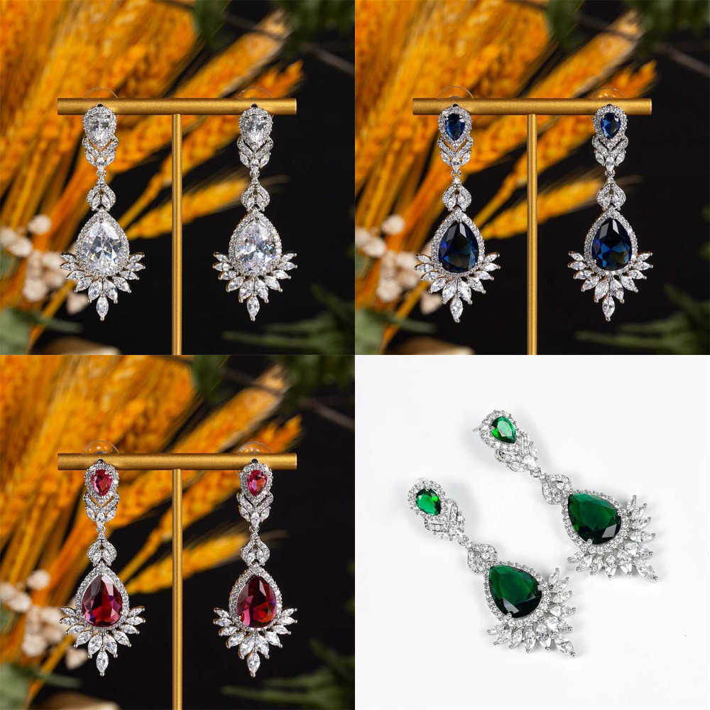 Designers Red Earring Designer Stud Garnet Jewelry Luxury Womens Earings Studs Orecchini Zircon Fashion Design Women Wedding Stud