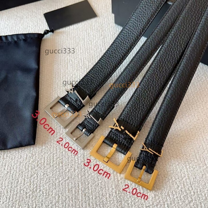 New designer men's and women's luxury belt made of pure steel, fashionable and classic casual style Saints Laurents yslbelt ysl ffvbg 1JWM