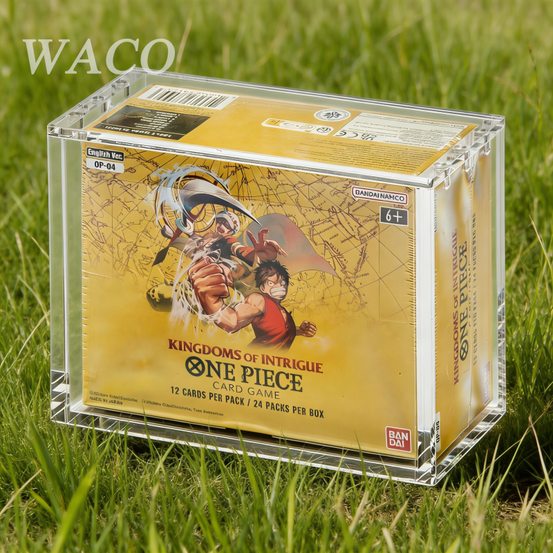 Waco Acrylic Case - Engelse One Piece Booster Box (OP-04 OP-05) en verder with N52 Magnetic Top UV-Resistant