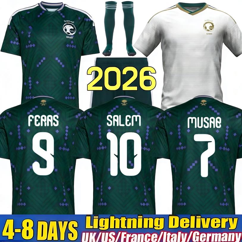 2026 2027 Saudi Arabia socer jersey 26 27 Firas Al-Buraikan Musab Al-Juwayr Saud Abdulhamid Hassan Tambakti football shirts home away fans player version man kids kit