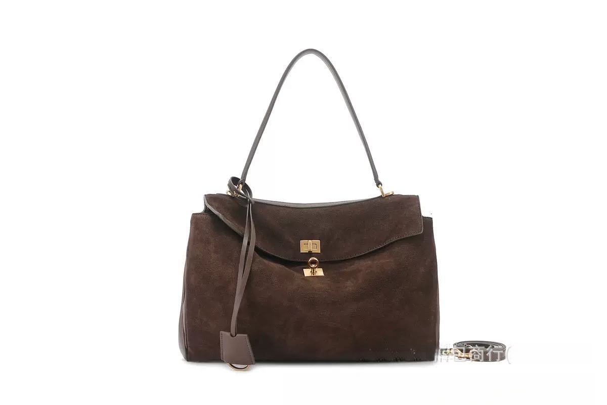 Designer's Luxury Crossbody Bag, Suede Leather Large-capacity Handbag, Unisex Fashionable Single-shoulder Armpit Bag