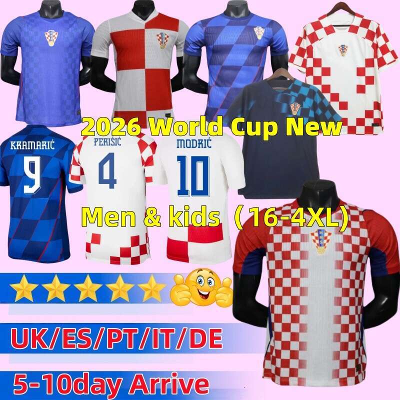 croatia jersey 2026 World Cup Croatia National Team New Soccer Jersey Uniform MODRIC KOVACIC PASALIC PERISIC 24 25 26 Football Shirt Kids Men Kit 2022 retro jersey