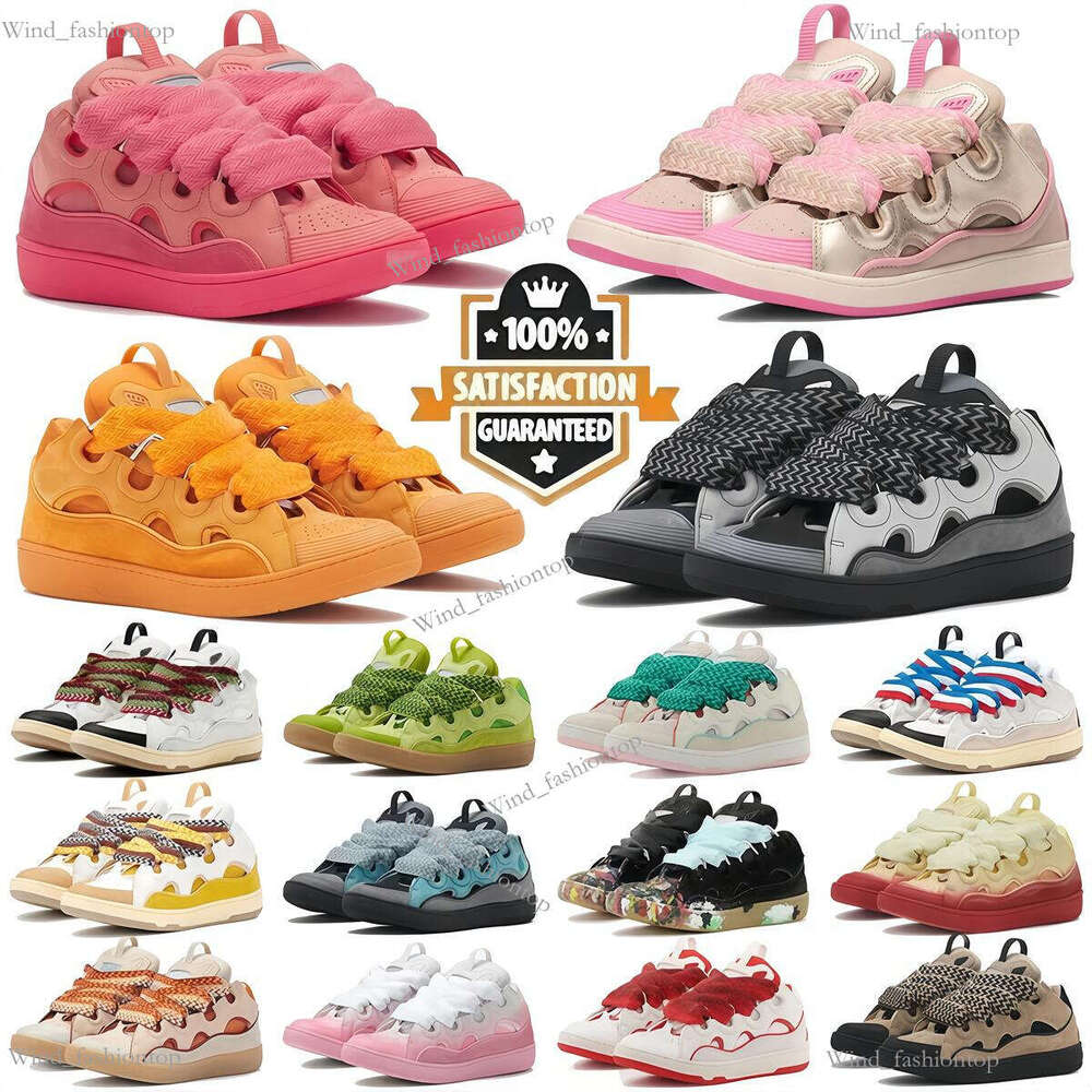 casual shoes quality big lace-up all thick tongue curb designer luxury sneaker classic platform outdoor trainers style variety Child pink green Nappa calfskin
