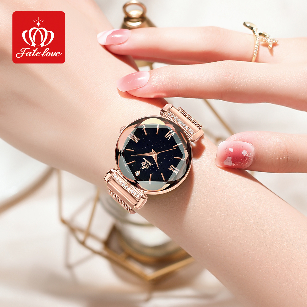 Designer Luxury Brand Watch Starry Quartz Watch Moissanite Inlaid Fashion Trend Waterproof Iced Out Watch Women's Watch Business Leisure High Qua