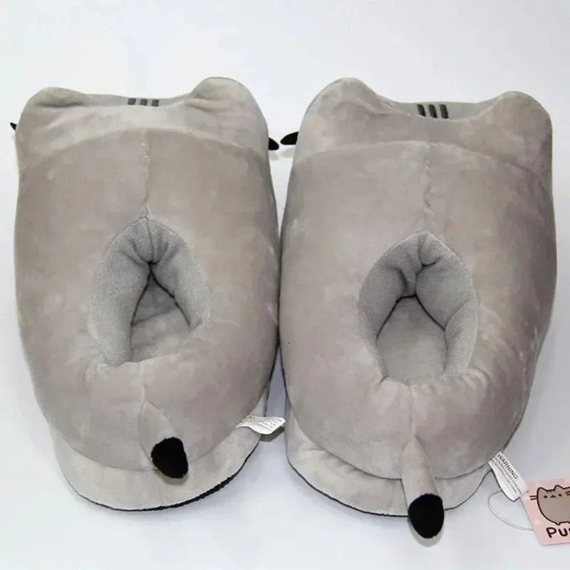 Women's Cat Slippers, Plush Cat Face Flip-Flop House Shoes with Stitched Upper, Pull-On Cartoon Slippers for Indoor Home Bedroom Dorm Lounge Casual We - view 7