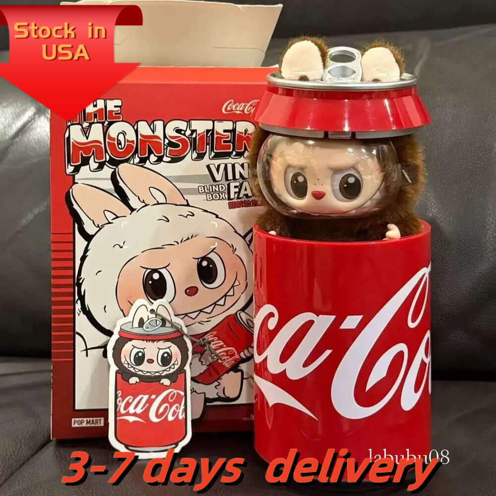 Hidden version Coke 3.0 id The Monsters Heartbeat aron Enamel Face Blind Box Pvc Figurine Labubu sitting party Kawaii Doll Kid Christmas Gifts T250318
