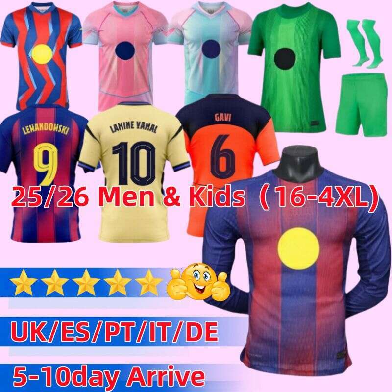 2025 2026 soccer jerseys LAMINE YAMAL RAPHINHA Kounde GAVI barcelonafootball shirt men kids kit PEDRI LEWANDOWSKI RASHFORD F. DE JONG Cubarsi barcelonajersey 25 26