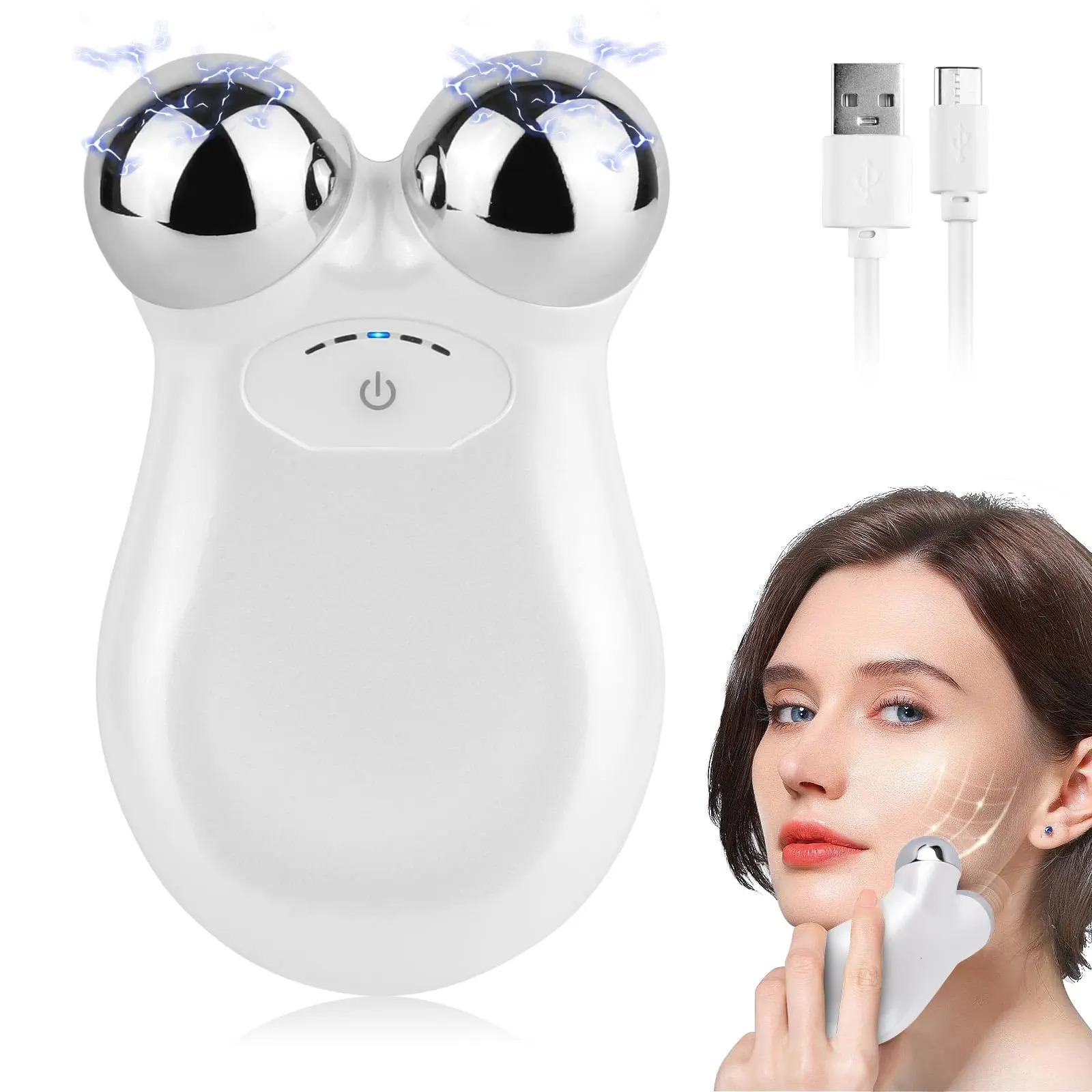 Microcurrent Facial Device - Electric Face Toning for Face Neck for Mother Companion - Handheld Skin Care Device 251211