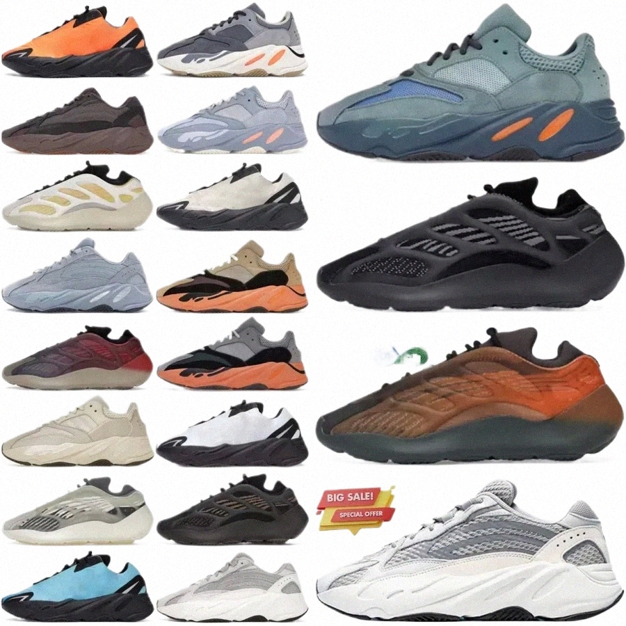 700 running shoes mens trainers designer shoe Dark Glow Wave Runner Copper Fade Salt Tephra Faded Azure Ael Utility Black Static Salt Hi-Res Red Ana j9lc#