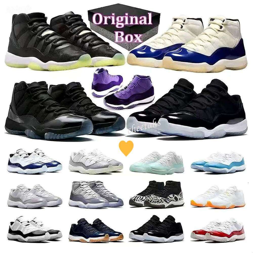 33-49 Original Box Designer 11 Basketball shoes Men Women 11s Sneakers Inner Beast Purple Rain Rare Gamma Blue Space Jam Black Volt Sports Mens Trainers free shipping
