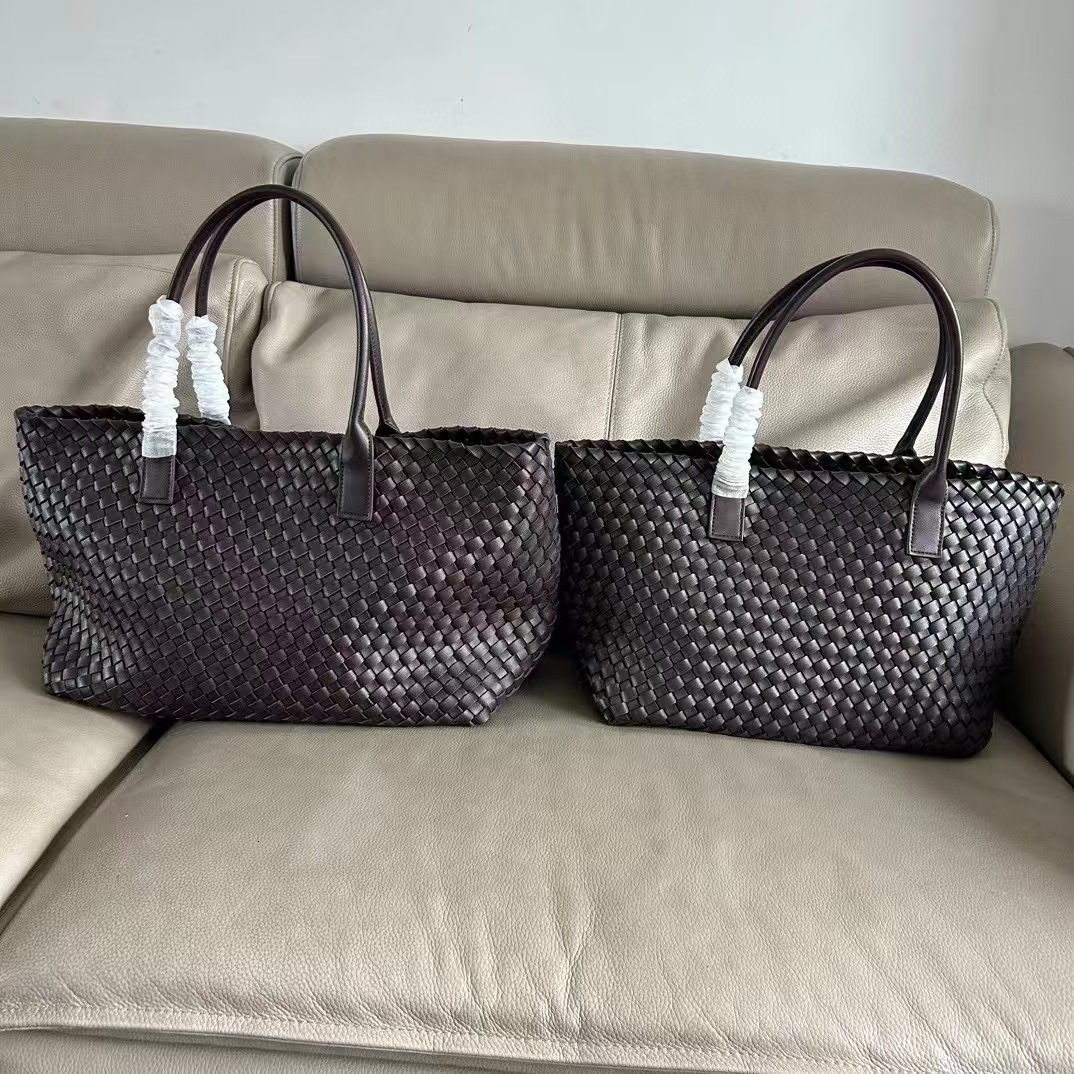 Cross Border Hot Selling Designer Bag Genuine Leather Woven Bag Large Capacity Light Luxury Single Shoulder Women's Bag Handbag Fashionable Handb