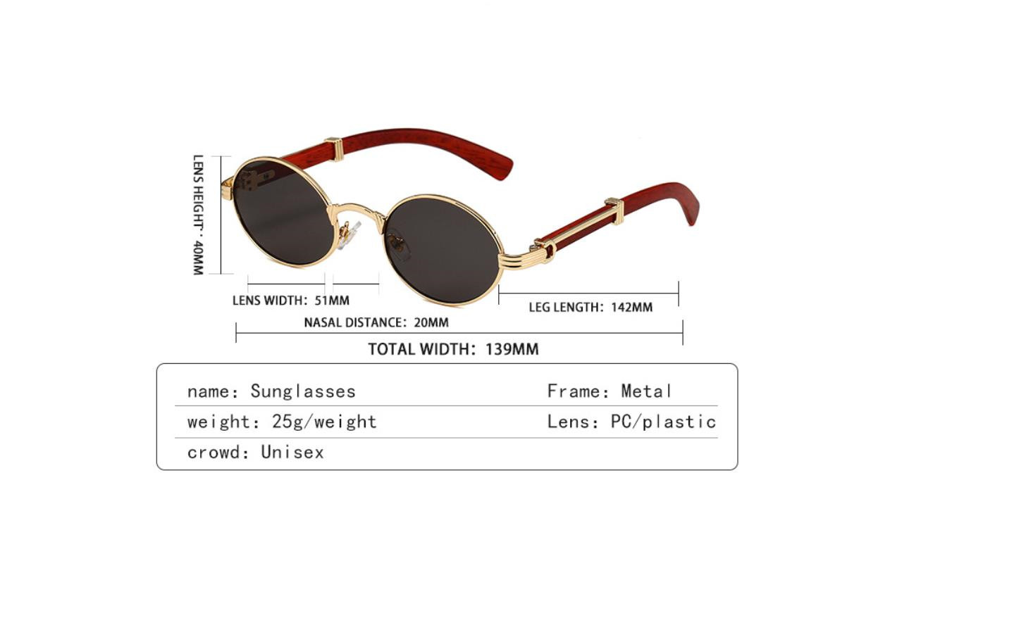 Designer Sunglasses Men Women Sunglasses Polarized Sunglass Round Frame Luxury Goggle Pilot Alloy Frame UV400 Eyewear K39011