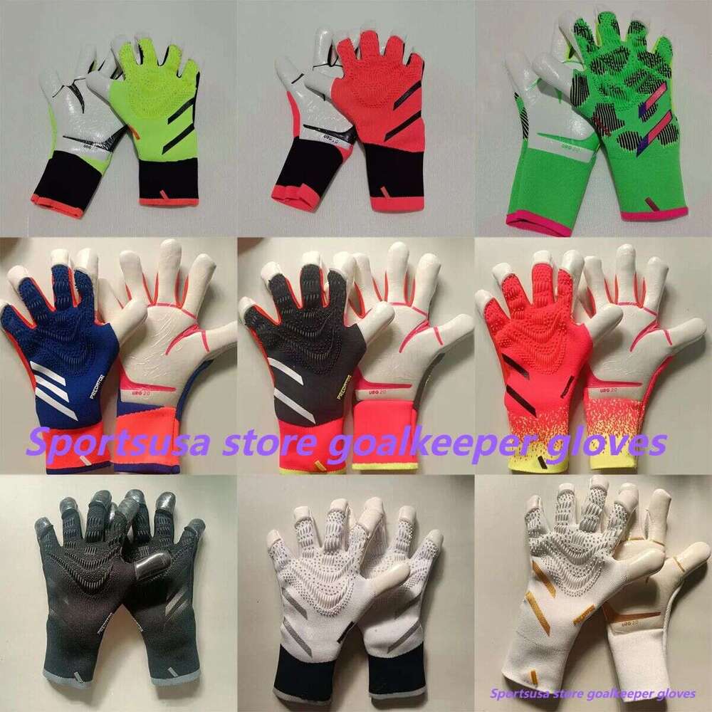 Sports Professional Soccer Wear Goalkeeper Adult Children's Latex Anti Slip Breathable Wear-resistant Thick Gloves Men