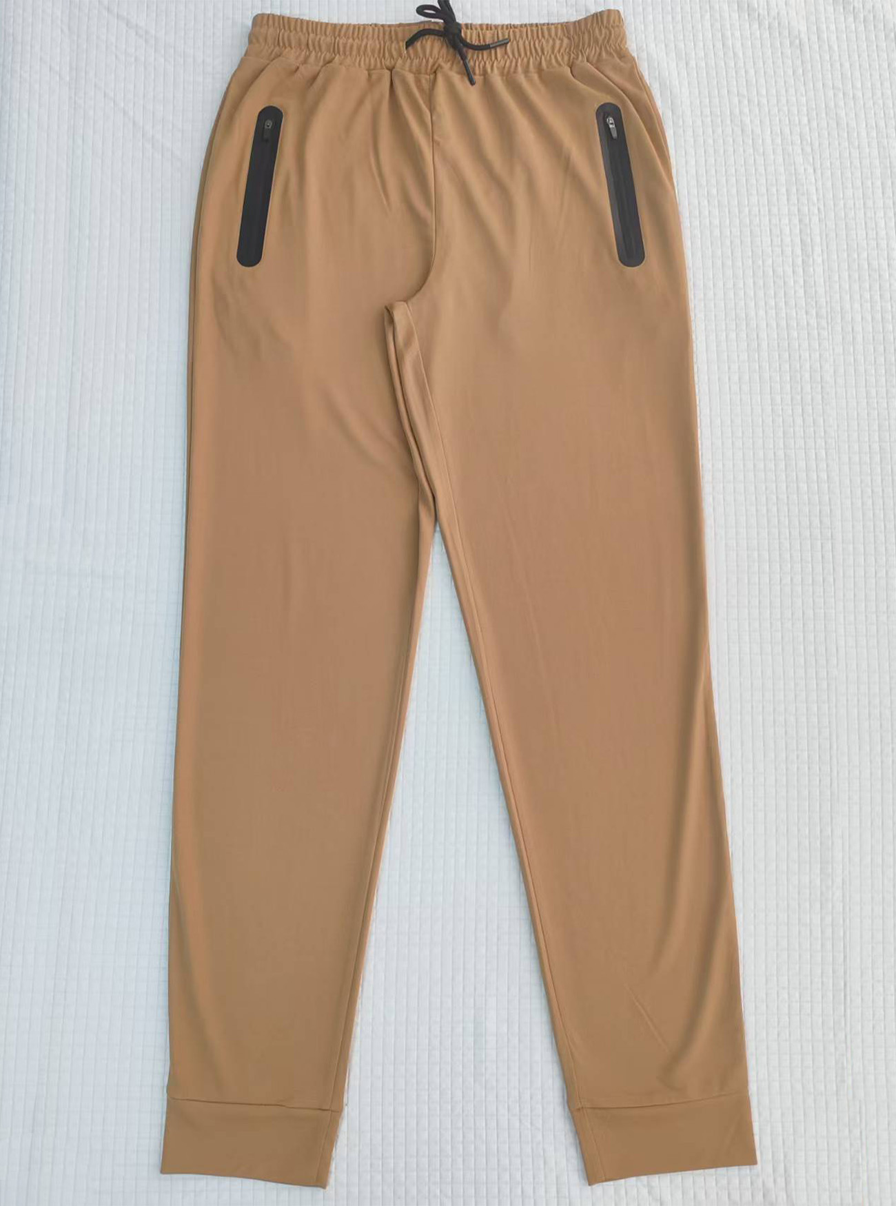 solid color Men's pants men's casual sports ankle binding pants elastic tight fitting fitness running designer men's pants customizable