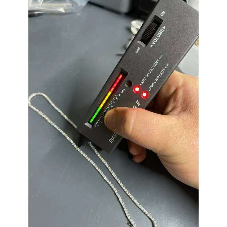 Rinntin SMN Premium Ice Crystal Tennis Necklace Chain VVS Transparent 14kt Sterling Silver 7-24inch Silicone Jewelry