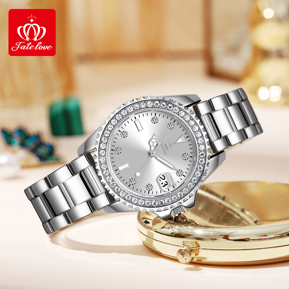 Designer Luxury Watch Brand Women's Moissanite Luxury Men's Green Dial Watch Waterproof And Drop Resistant High-quality Quartz Watch