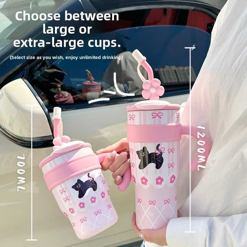 Large Capaci Stainl Steel Cup Insulated Tea Brewing Womens Version 2024 New Office Water Bottle Sli Design H251215