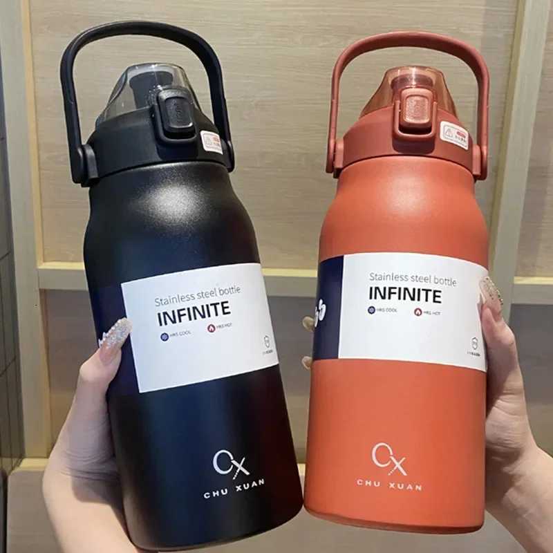 Large Capacity Thermo Bottle Stainless Steel Thermos Water Bottle Cold And Hot Tumbler Portable Vaccum Flask Cup Outdoor Mug NEW H251215