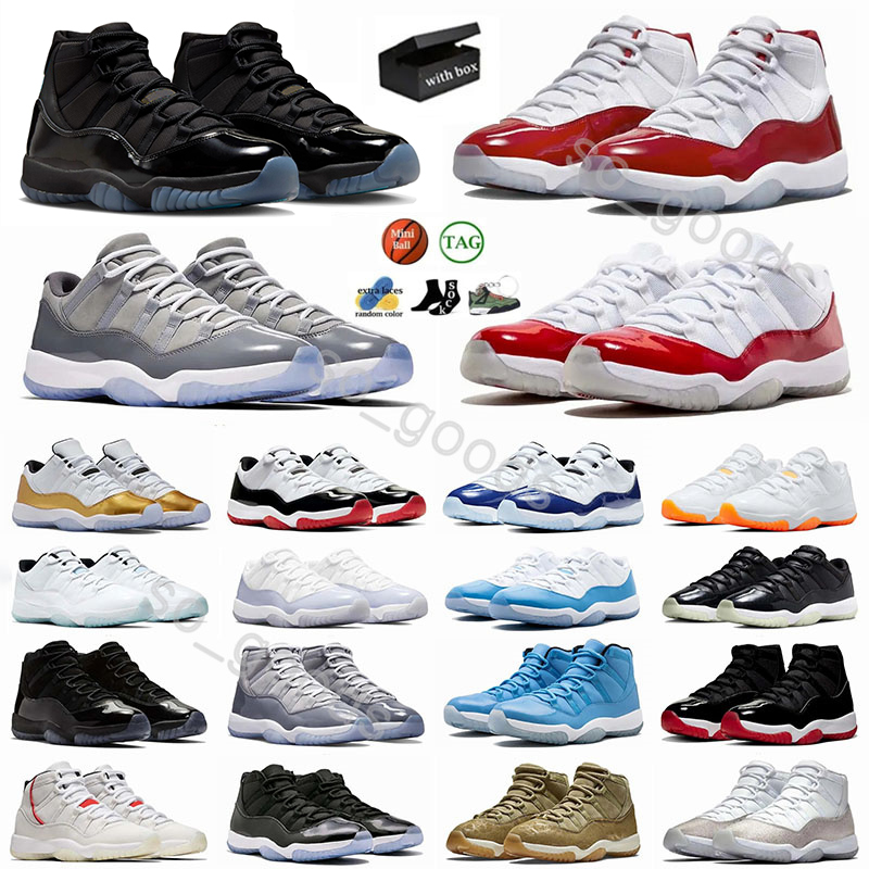With Box Gamma Blue 2025 11s 11 Basketball Sneakers For Men Women Shoes Cherry Cool Grey White Bred Corduroy Outdoor Sports Trainers