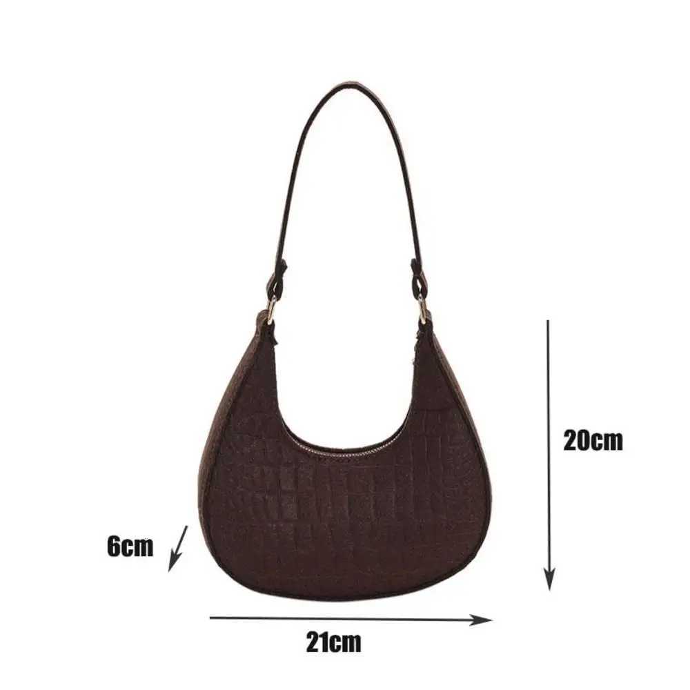 Fashion Felt Cloth Pattern Shoulder Bags For Women Small Handle Underarm Bag Clutch Luxury Solid Color Female Handbag With PurseT251215