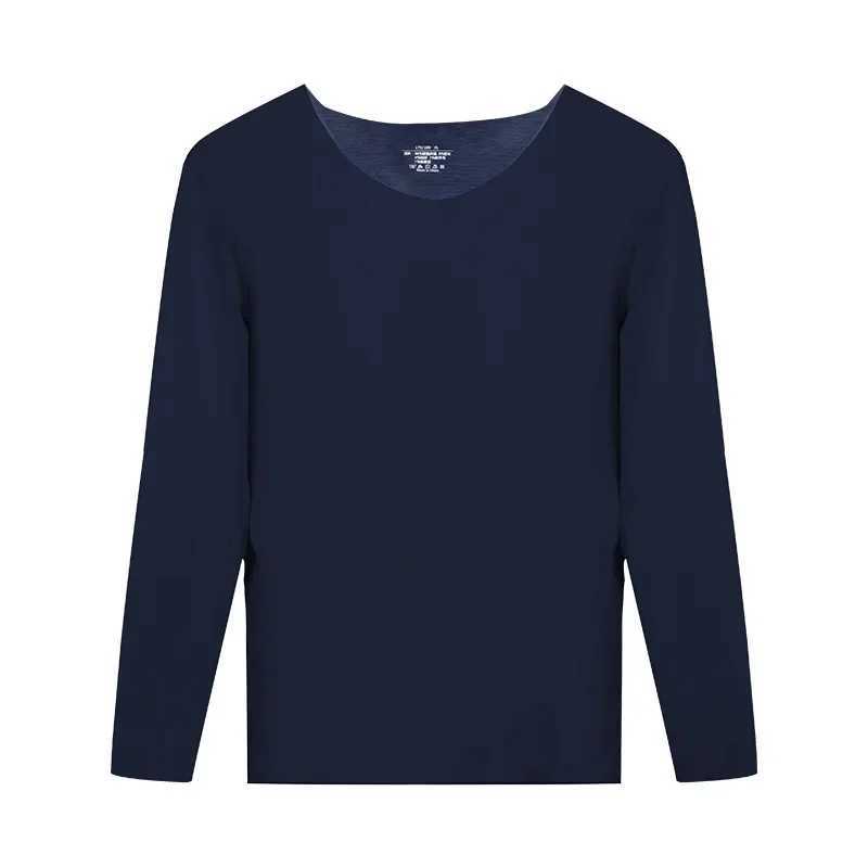Traceless thermal underwear mens fleece thickened winter cold resistant long-sleeved backing wool thermal shirt men G251215