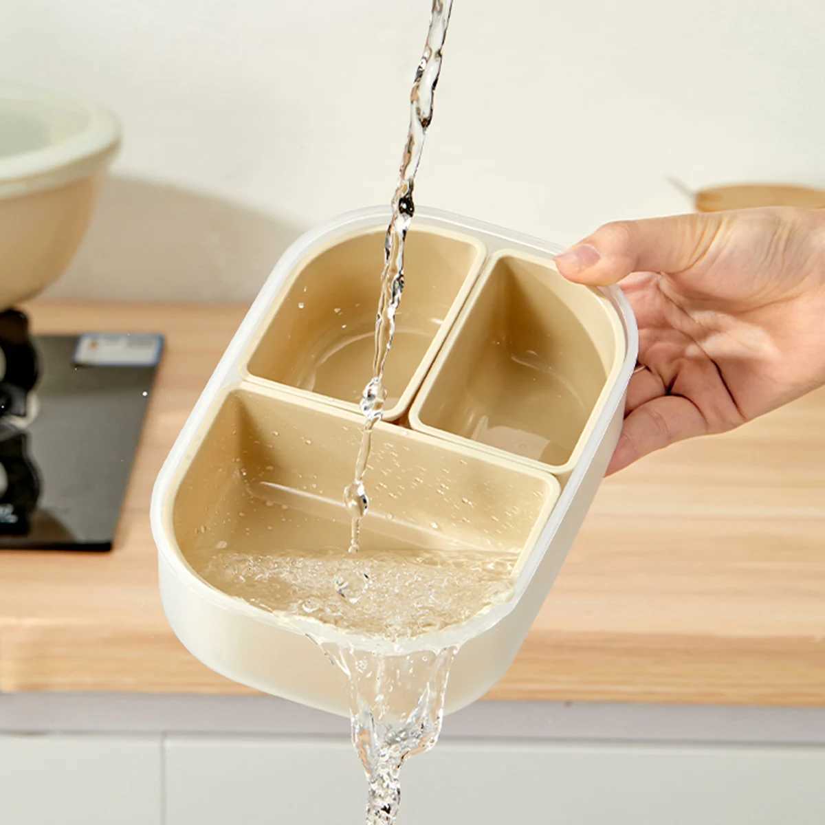 3 Cpartment Plastic Bento Lunch Box Kids Students Microwave Safe Removable Portable Sed Lunch Container For School Picnic H251213