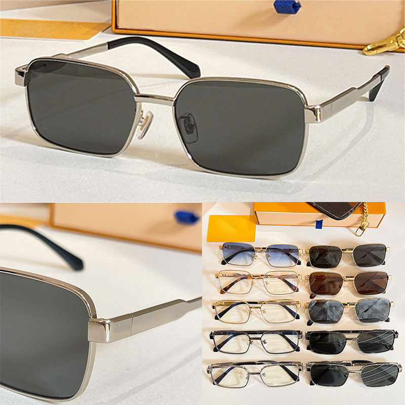 Designer Men Women Square Sunglasses Metal Ultra Light Square Frame Men Lady Glasses Vacation Type Photography Trend Sunglasses UV400 Protection Top Quality Z3209