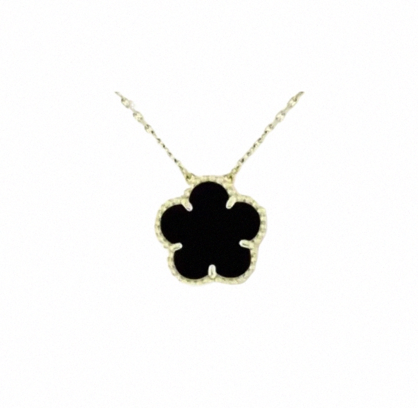 vanly Cleef Necklace Classic Clover Vanity Necklace Pendant Pearl Mother Sier Plated 18K Valentine's Day Mother's Day Leaf Designer Luxury Jewelry G X9Ue#