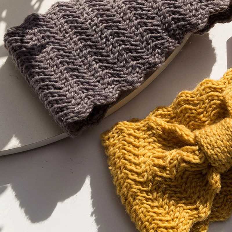 Women Knitted Wool Bowknot Headband Autumn Winter Elastic Wide Twist Hairband Female Girl Solid Color Warm Turban HeadwearXJ251215 - view 6